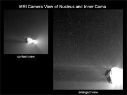 Views of Hartley 2 Nucleus and Inner Coma
